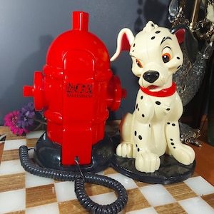 RESERVED, 101 Dalmatians, Landline Telephone, Vintage 80s, Disney, Novelty, Collectors, Advertising,