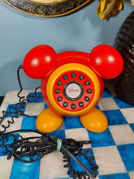 Disney, Mickey Mouse, Landline Telephone, Vintage 80s, Vintage