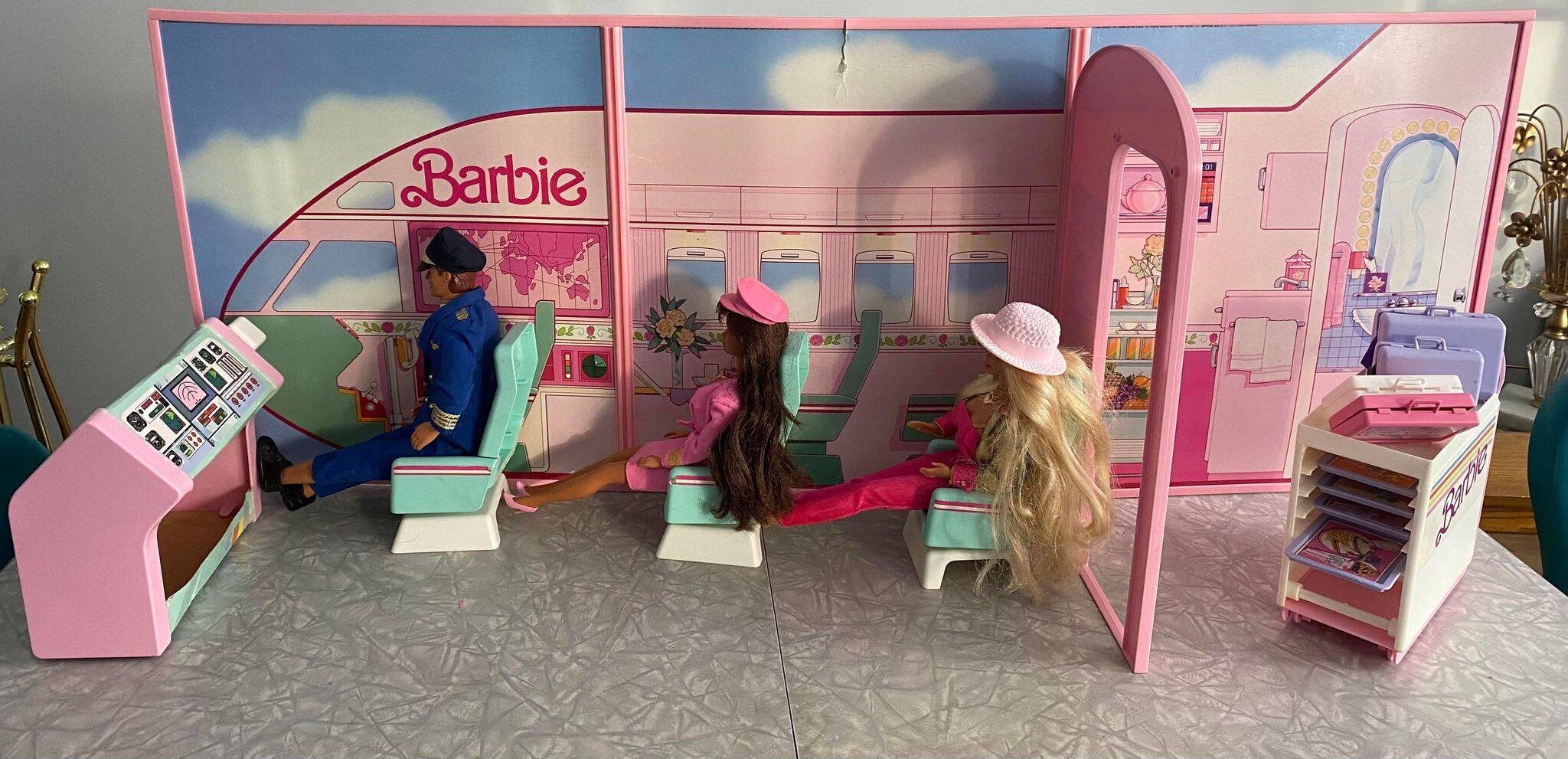 Mattel Barbie Flight Time Vintage 80s Vintage Barbies Ken Doll Pilot Stewardess airplane Collectible Childhood Memories Etsy