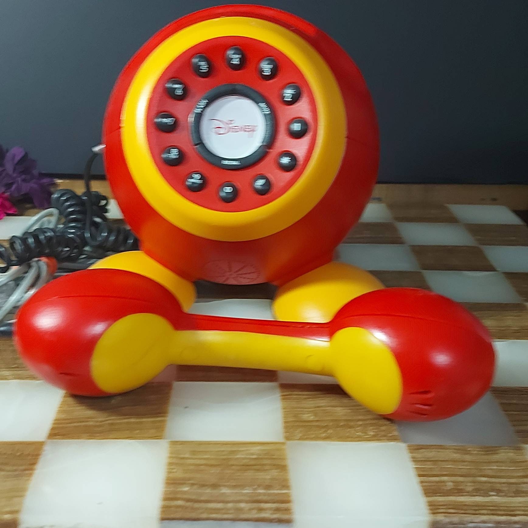 ヴィンテージディズニーミッキーマウス家庭用自宅電話アメトイDisneyテレフォン ミッキーマウス,MickeyMouse,ディズニー,電話機,Disney,ヴィンテージ