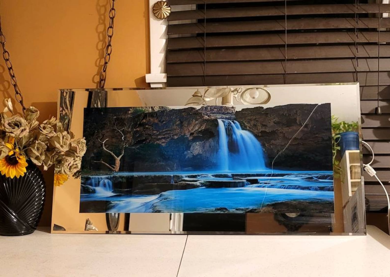 Motion&sound Wall Hanging Light Up Motion Picture Waterfall Etsy