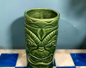Tiki Mug, Tiki Barware, Vintage, Tiki Cups, Planter, Bar