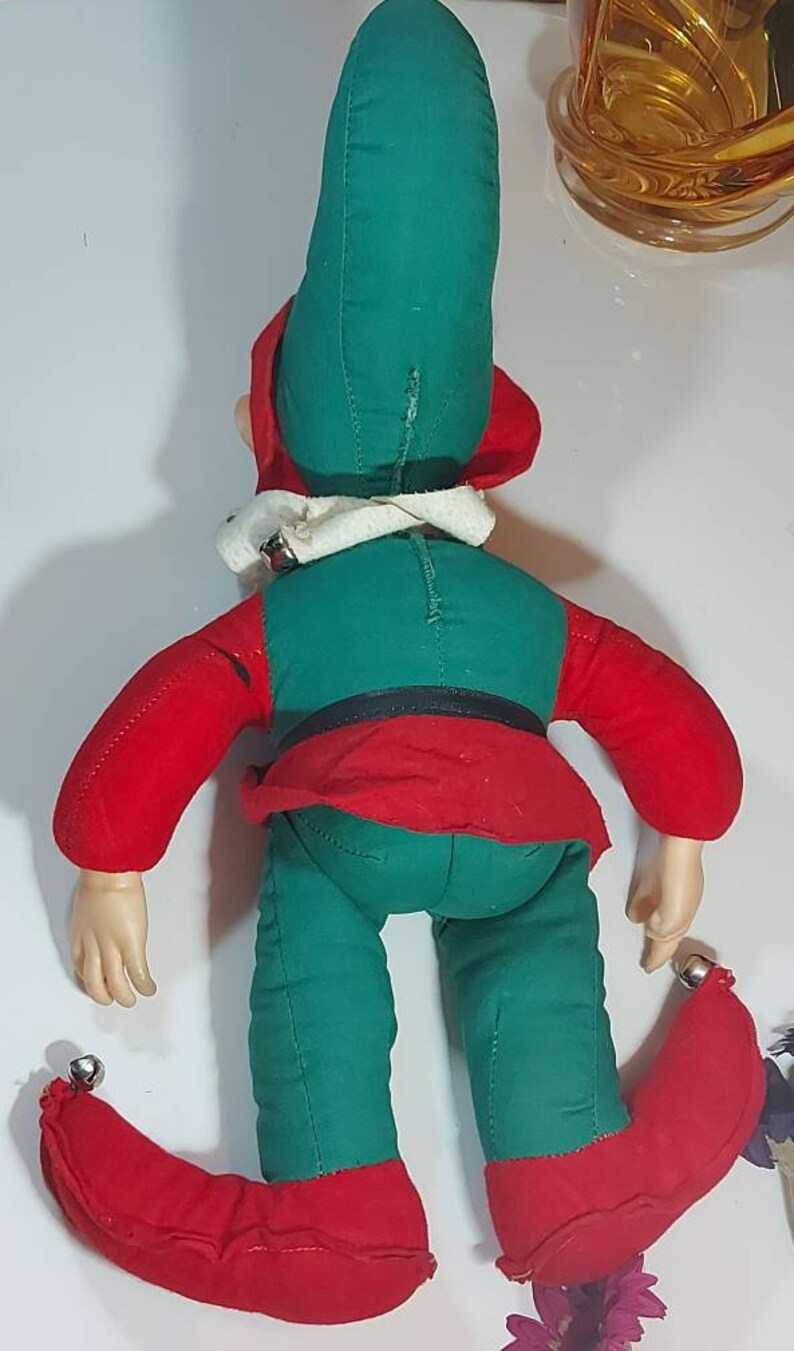Rushton Co. Vintage Elf Plush Rubber face Christmas Toy | Etsy
