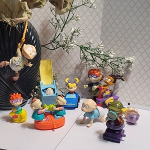 Rugrats, Burger King, Vintage, Collectibles, Toys, Figurines, Nickelodeon, Cartoon,
