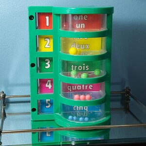 Marble Puzzle, Tower Tumbler, Vintage Puzzle, Game, Toy, Plastic, Sorting,