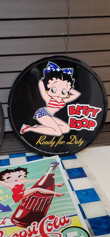 Betty Boop, Tin Wall Hangings, Vintage 90s, Novelty, Authentic