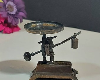 Pencil Sharpener, Die Cast, Metal Vintage 70s, Scale with Weight, Collectible, Miniature