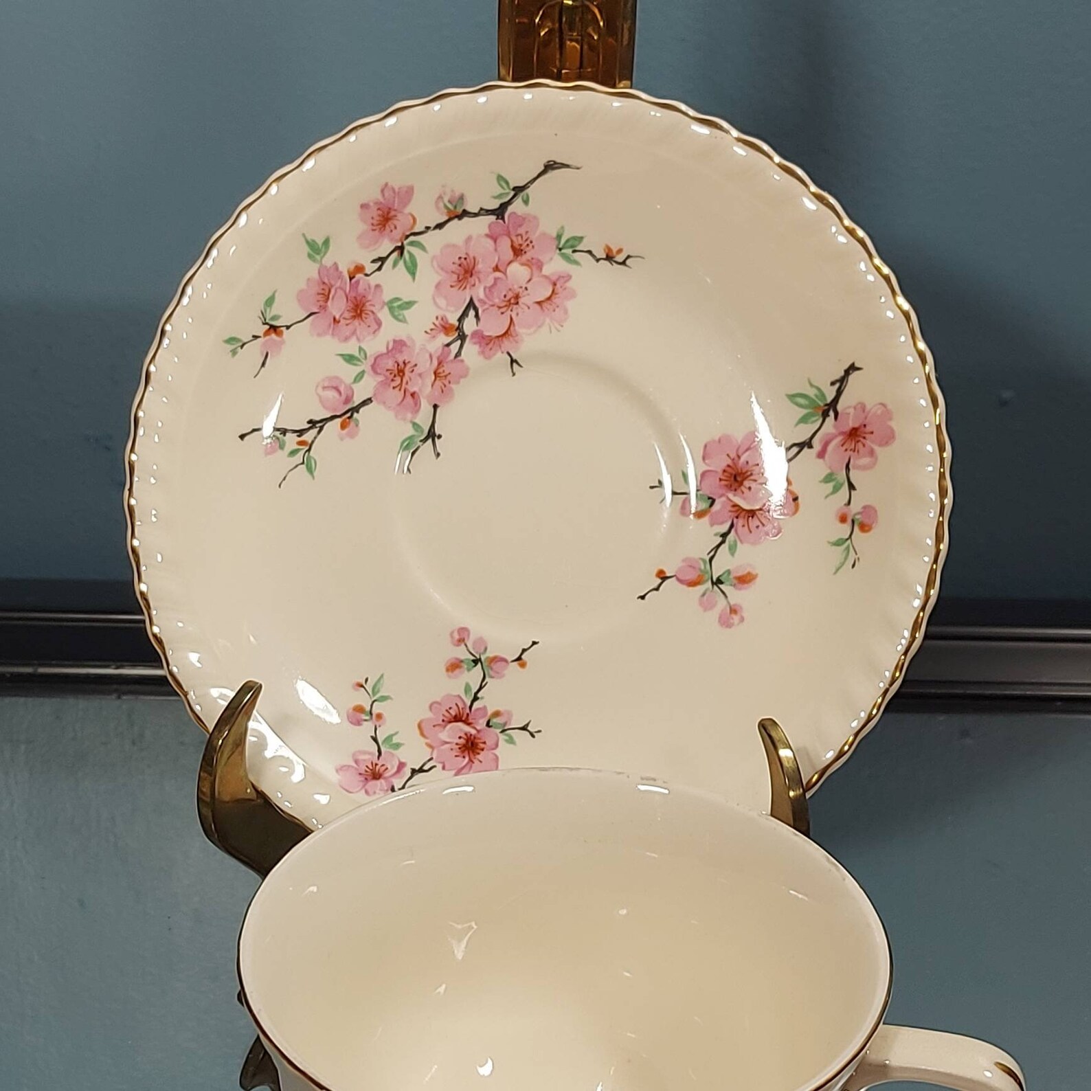 Antique Old English Johnson Bros Tea Cup and Saucer Set Etsy