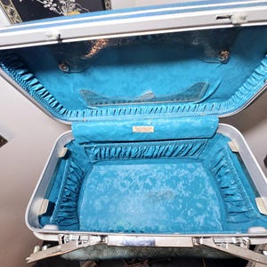 Samsonite, mala de viagem, mala de viagem, vintage dos anos 50, mala, estojo de maquiagem, cosméticos, mala rígida,