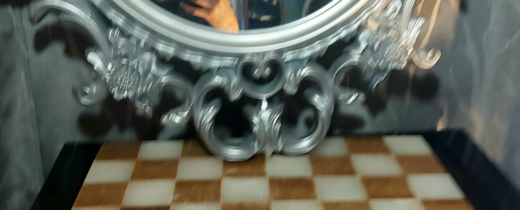 Großer 3ft großer silberner verschnörkelter Spiegel groß | Etsy