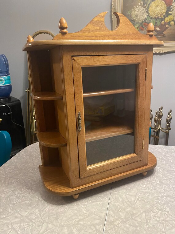 Large, Vintage Solid Wood Curio Miniatures, … Gem