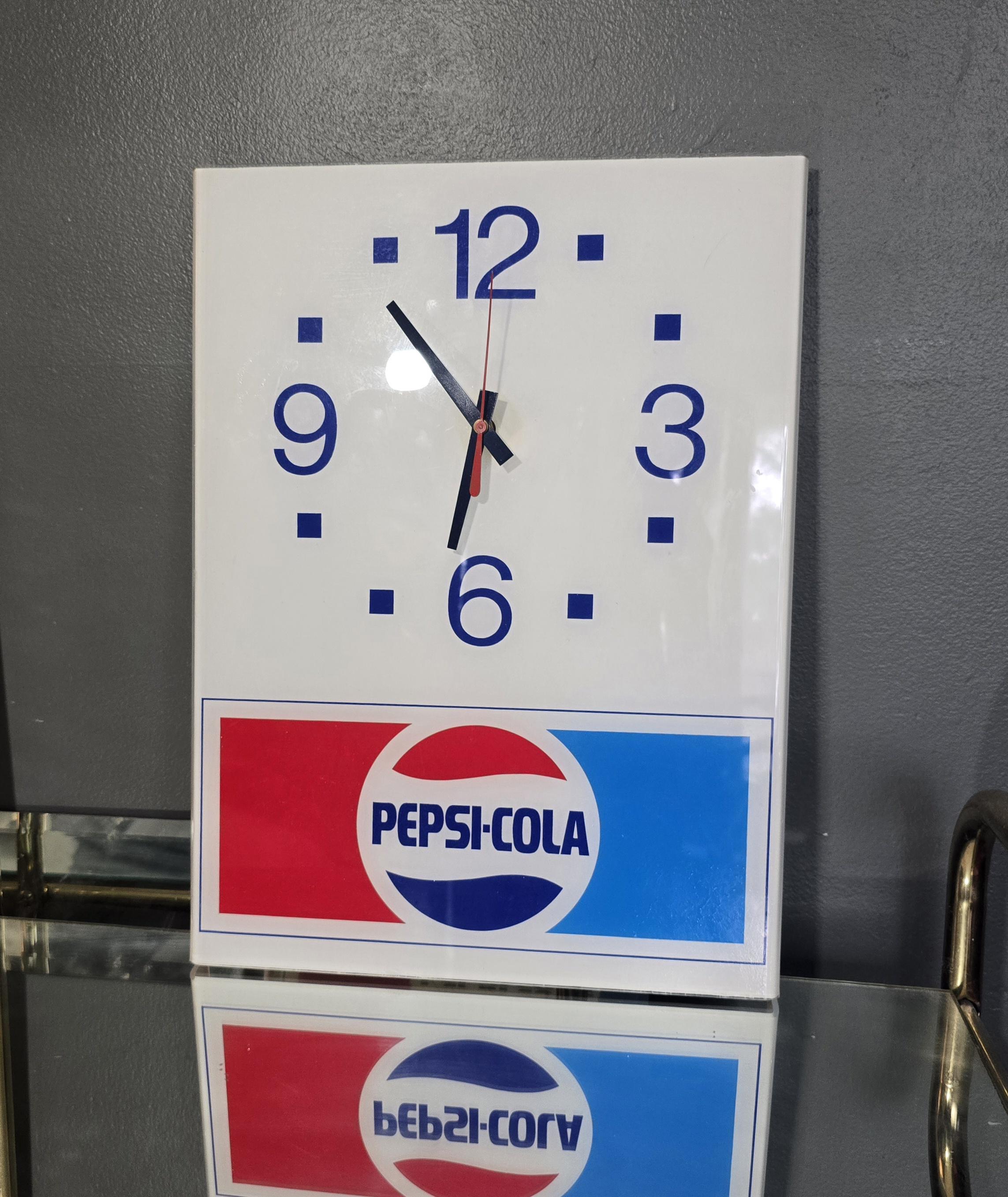 ペプシ、壁掛け時計、ヴィンテージ70年代、ノベルティ、ホーム