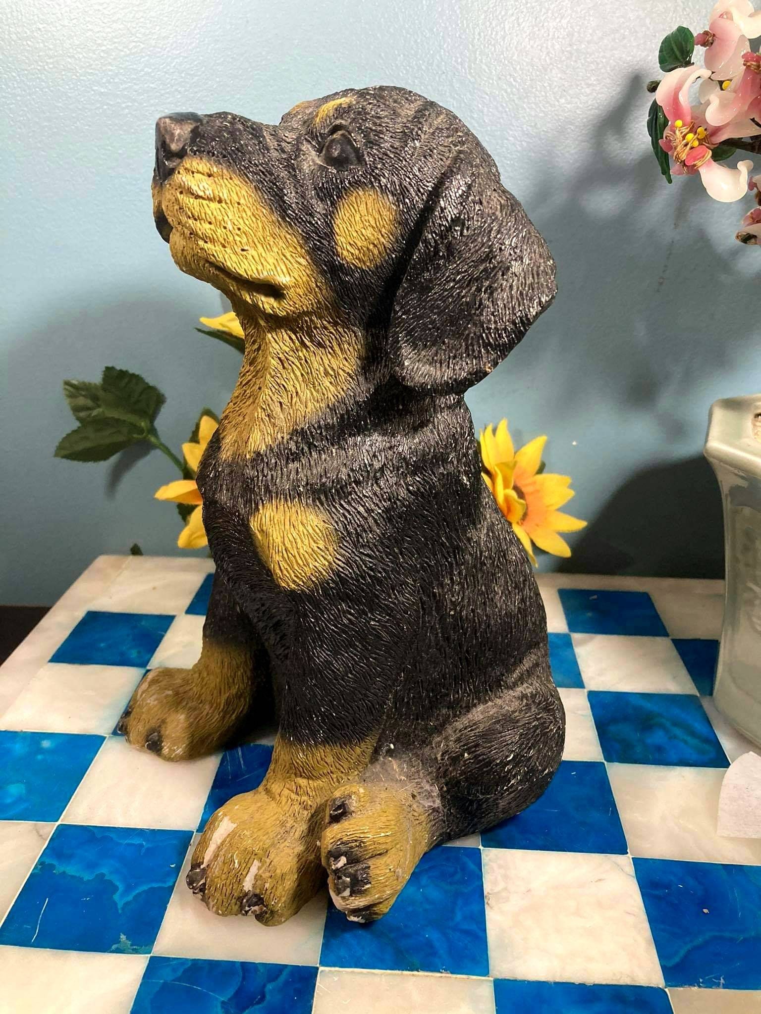 Puppy Statue Ceramic Vintage Dog Dog Figure Statue Home Etsy