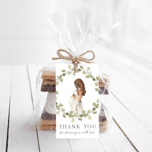 Baby Shower Thank You Tags, Editable Thank You Tags, Gender Neutral Baby Shower, Baby Shower Party Favors, Favor Tag, Instant Download Tag