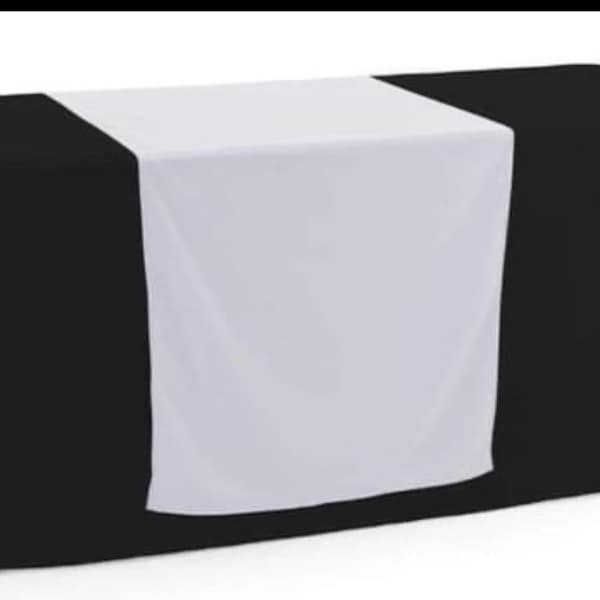 Blank polyester table runners 28x60