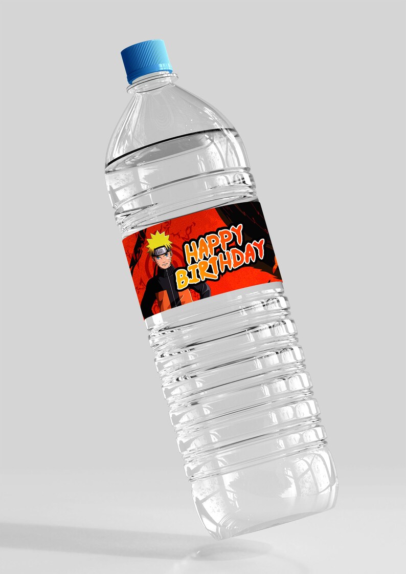 Naruto Water Bottle Labels Naruto Party Tags Naruto Labels Etsy Ireland