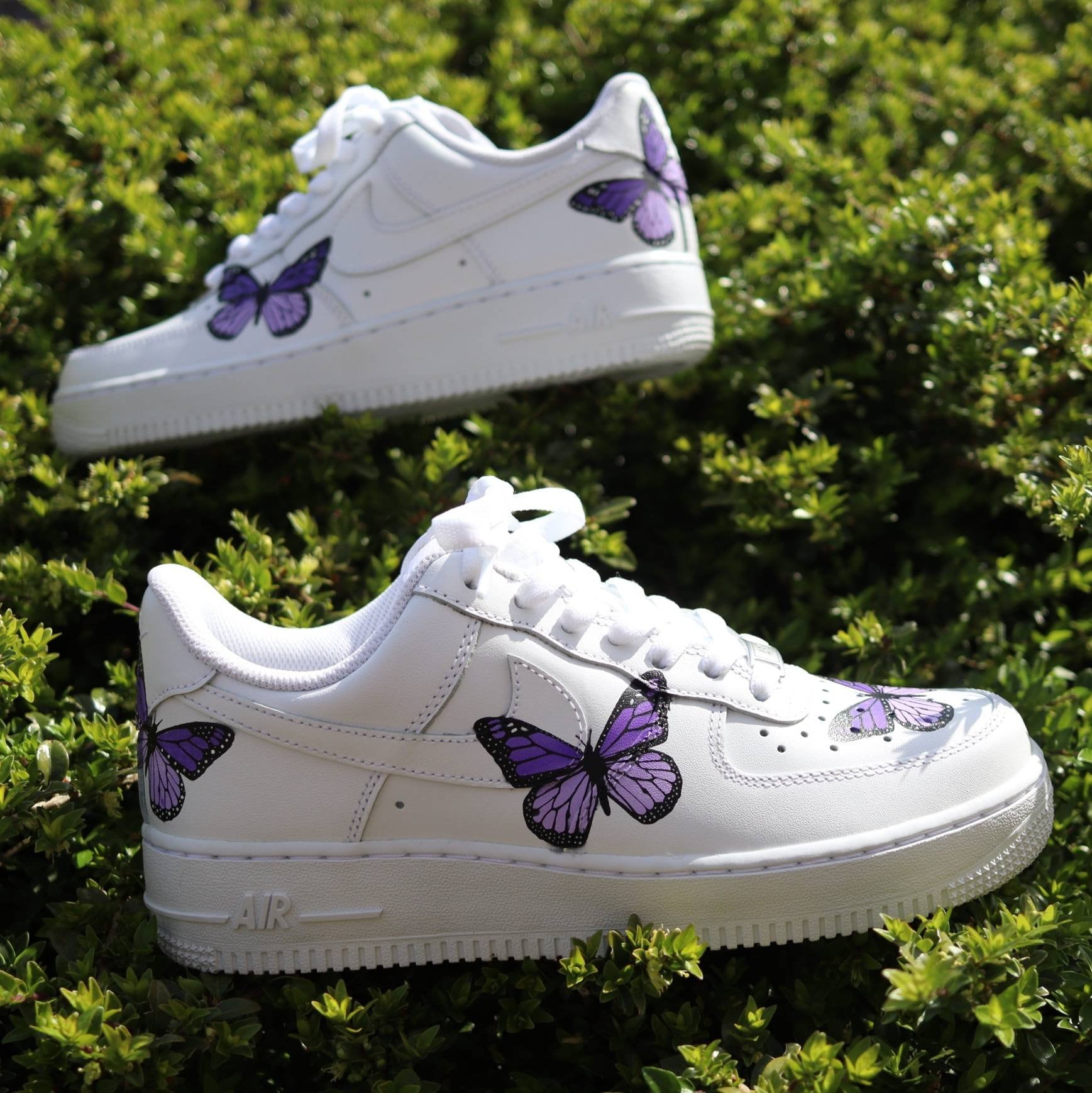Purple Butterfly Custom Air Force 1 Dreamland