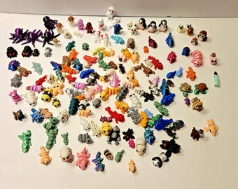 Assorted 3D Printed animals and figures