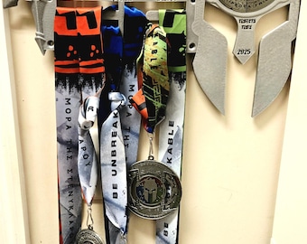Wall mount Single races and Trifecta wedge display Helmet.