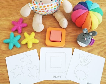 Tracing Cards Inspired by Lovevery Toys l Printable for Toddlers and Kids | Digital Download
