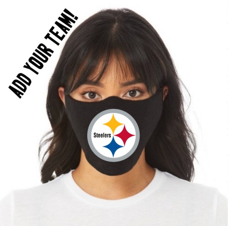 Face mask Football Custom add your team Etsy