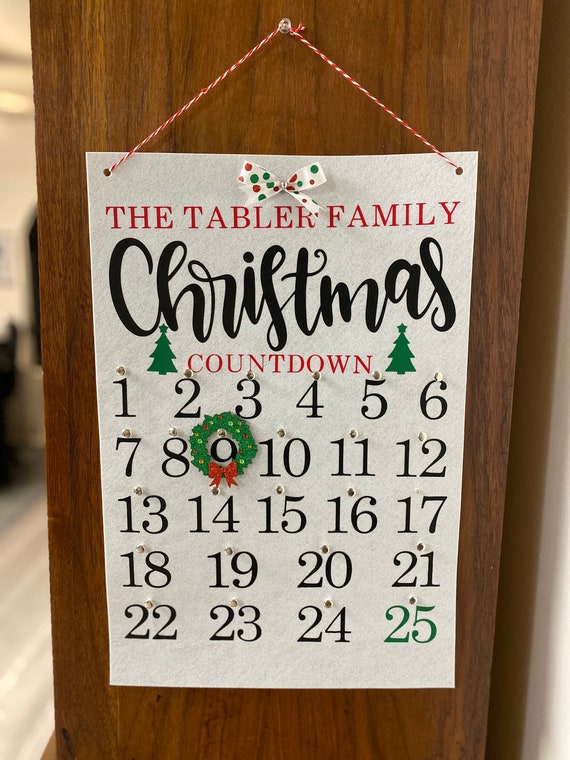 Custom Christmas Countdown Calendar