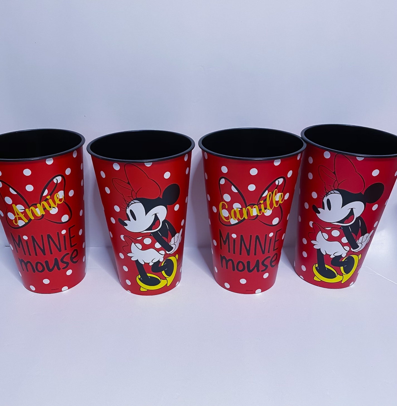 22oz Personalized Minnie Mouse Plastic Cup Etsy