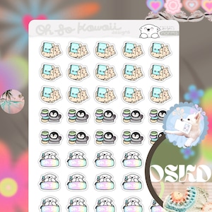 Kawaii Stickers of Planners - Planning Stickers Erin Condren - Cute Planner Stickers Washi Bullet Journal Planner Icon Stickers - Lets Plan
