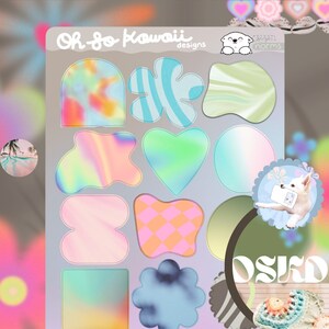 Groovy stickervel voor journaling, plannerdecoratie en scrapbooking