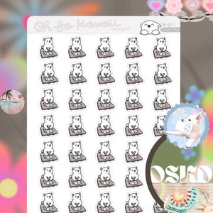 Pegatinas del planificador de Kawaii para la escuela - Pegatinas del planificador escolar Pegatinas de tareas - Pegatinas del planificador de tareas Asignación de prueba del cuestionario universitario vencida