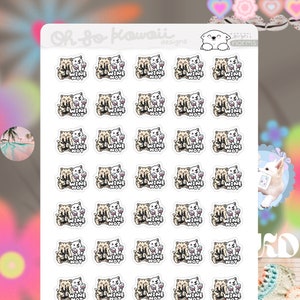 Kawaii wijnplannerstickers - wijnstickers - meisjesnachtplannerstickers - meisjesnachtstickers - wijnnacht Happy Hour Celebration-drankjes