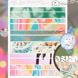 Deco Washi Stickers for Journaling and Memory Keeping - Scrapbook Stickers, Washi Sticker Sheet for Junk Journaling