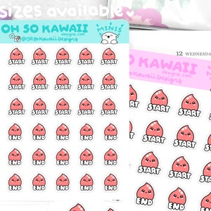 Kawaii Blood Drop Stickers Blood Drop Planner Stickers - Etsy
