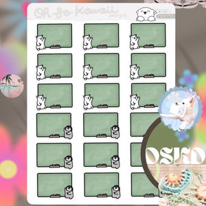 Pegatinas del planificador de perros Kawaii - Pegatinas del planificador del maestro - Pegatinas del planificador de enseñanza - Pegatinas del planificador de clases Erin - Pegatinas del planificador escolar
