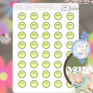 Kawaii Tennis Ball Planner Sticker - Tennis Ball Sticker - Sports Practice Stickers - Tracker - Sports Game - Sports Stickers for Planners