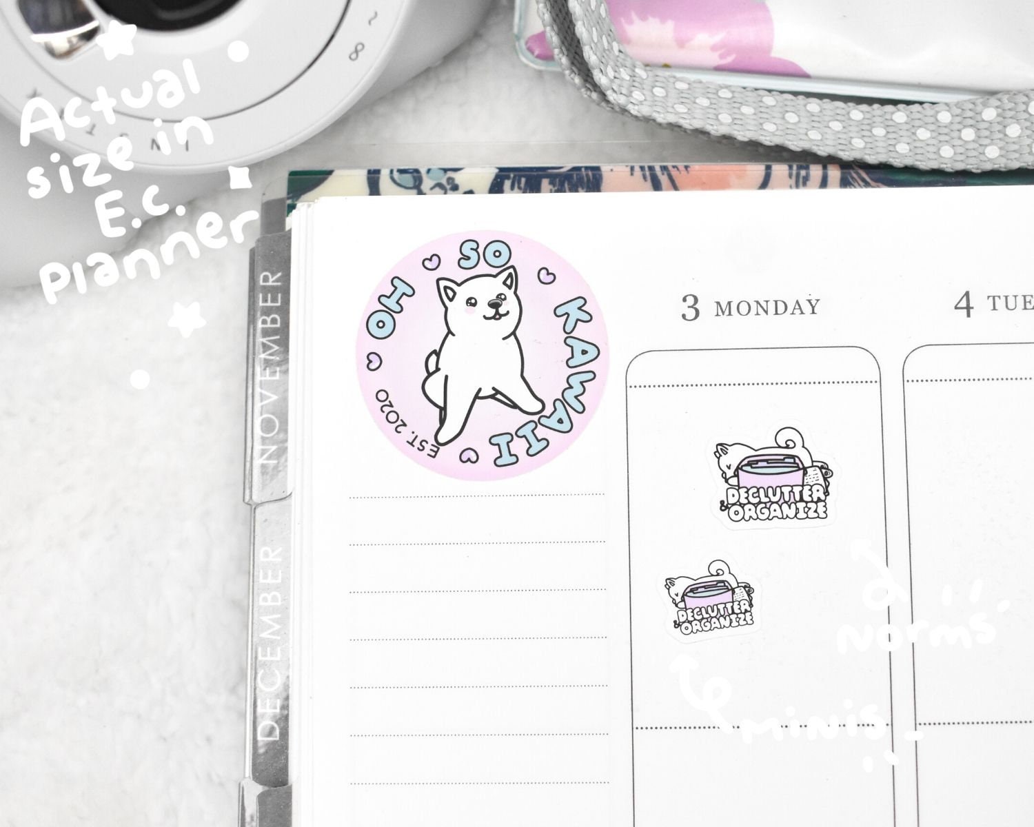 Kawaii Planner Stickers Kawaii Stickers for Planner Organize | Etsy