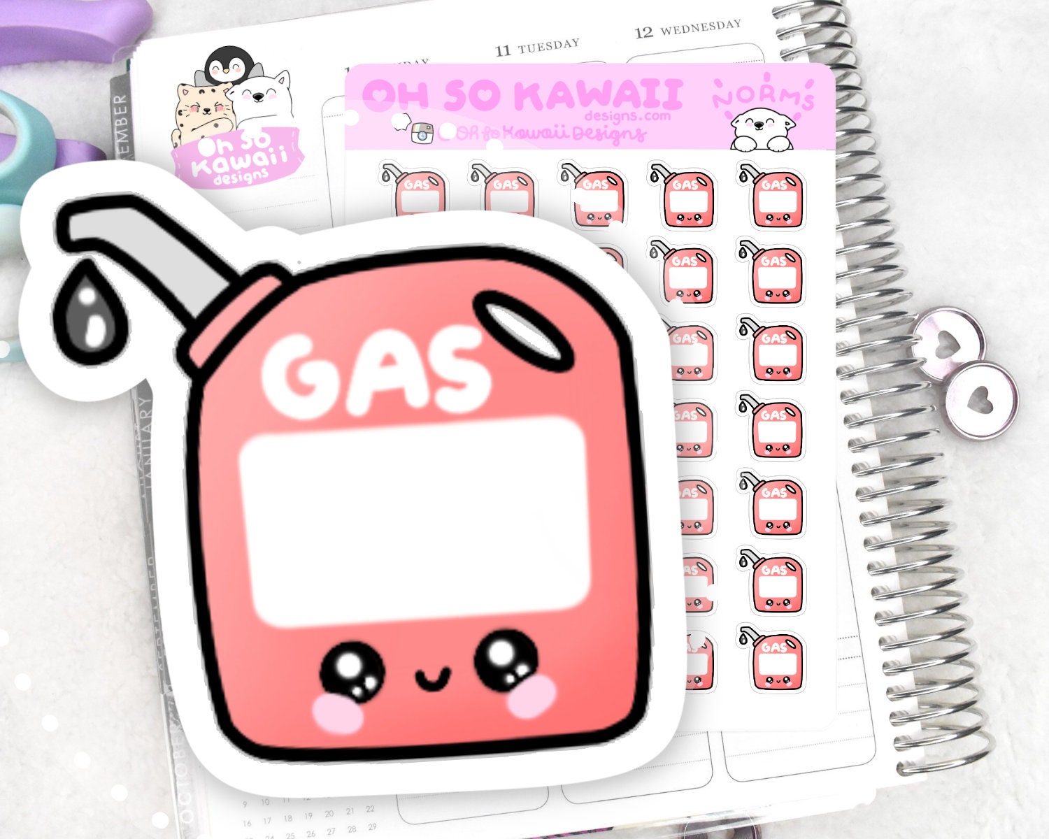 Kawaii Functional Planner Stickers Budget Planner Stickers - Etsy
