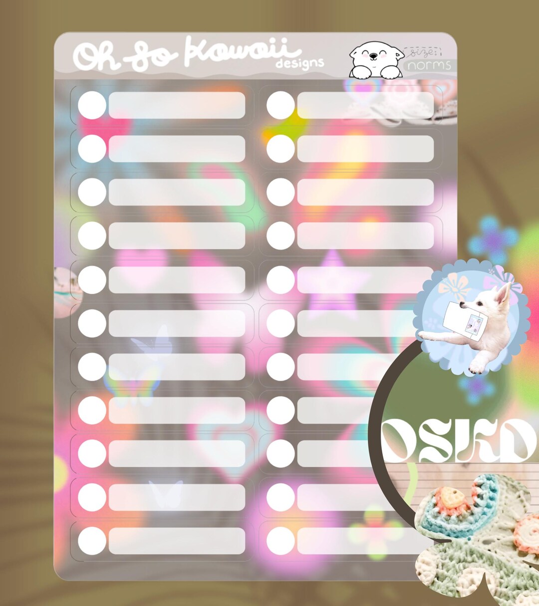 To Do Request Sticker Fill in to Do Task Check off Sticker - Etsy