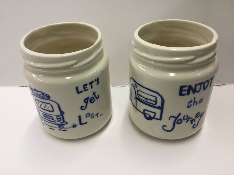 Ceramic Porcelain Jam Jars Etsy