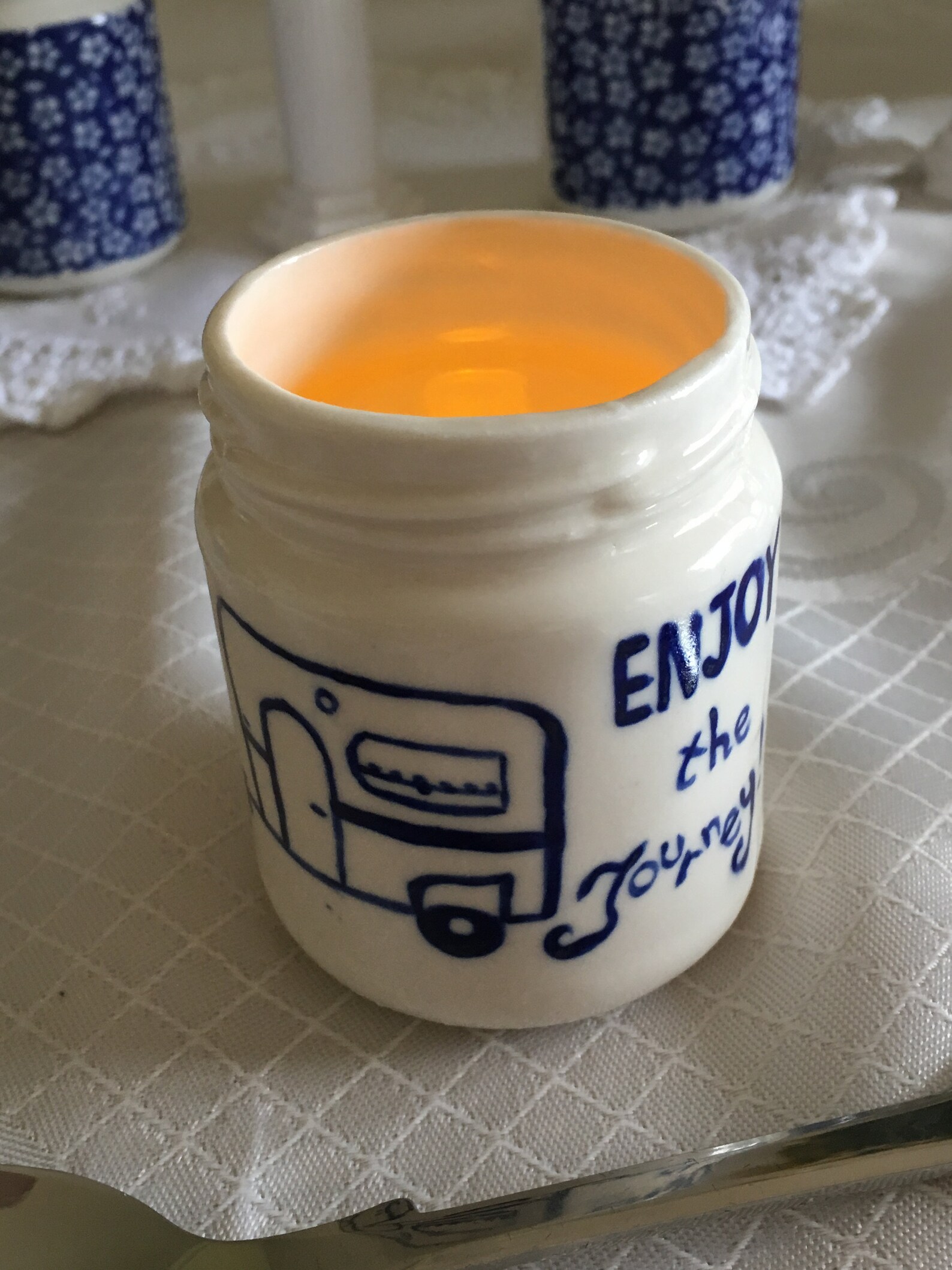 Ceramic Porcelain Jam Jars Etsy