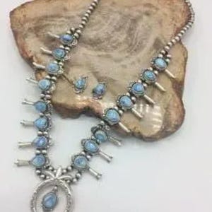 Golden Hills Turquoise Squash Blossom Necklace Authentic Native Golden Hills Squash Native Jewelry Dainty Squash Petite Squash Gift for Her