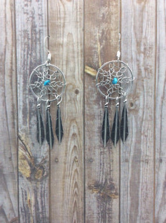 Native American Made Dreamcatcher Earrings