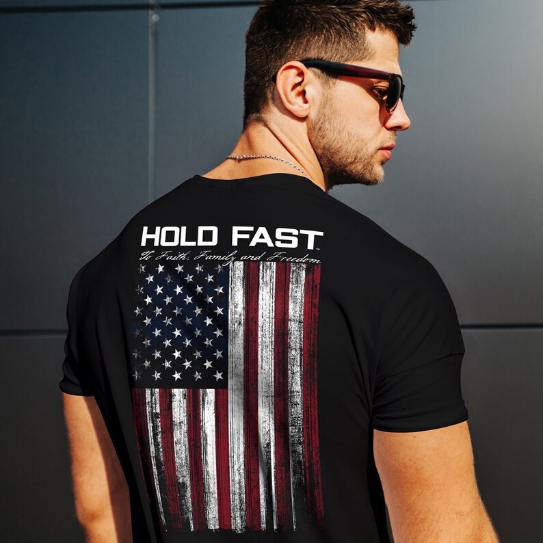 HOLD FAST Mens TShirt Hold Fast Flag Etsy