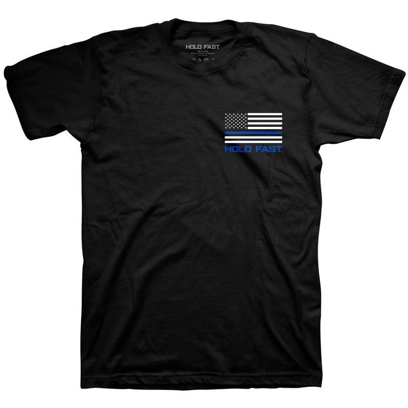 HOLD FAST Mens Tshirt Police Flag Etsy