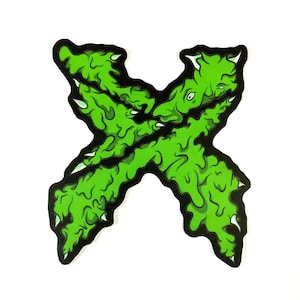 Grün X Slime Sticker
