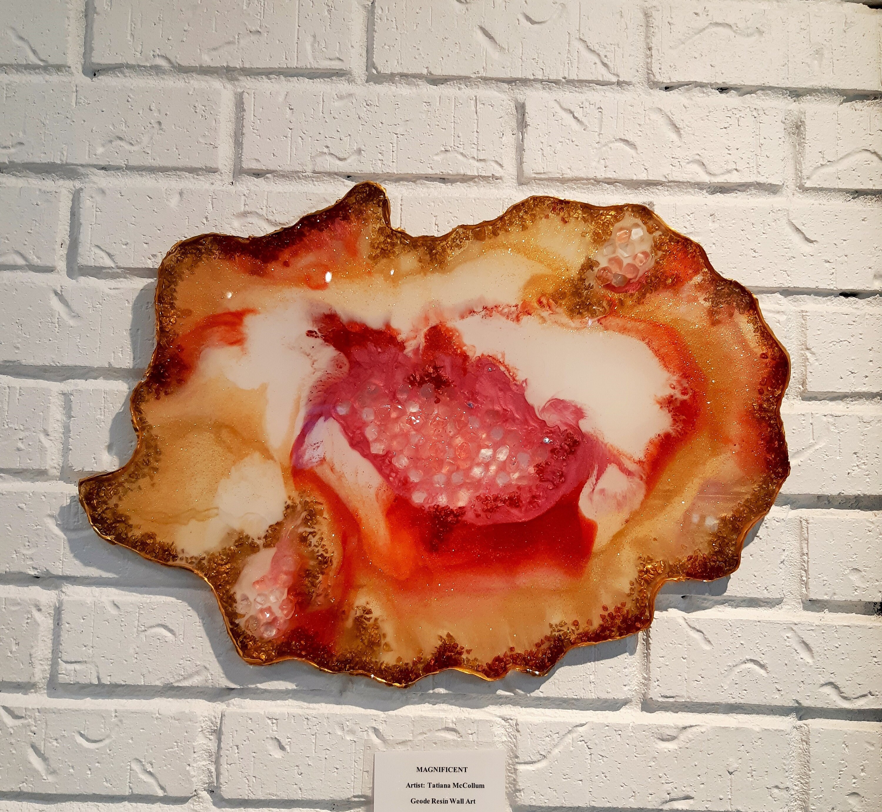 GEODE Resin/pink and Red Crystals-free Form Geode/ Resin - Etsy Canada