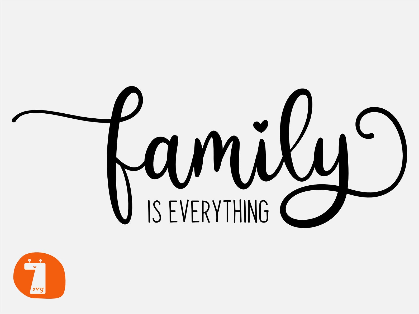 Family is everything SVG dxf blended family svg eps new | Etsy