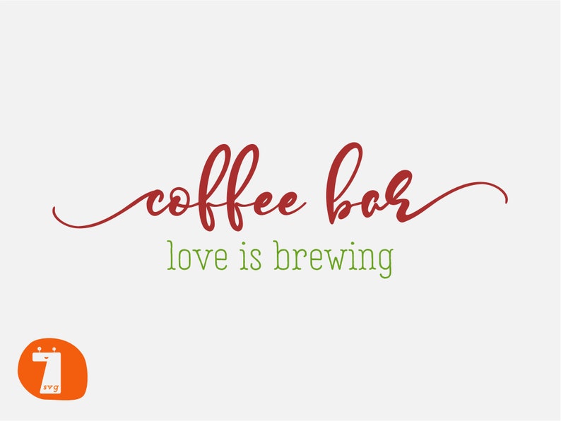 Download Coffee Bar Love is Brewing SVG Kitchen Sign Coffee SVG Wood | Etsy