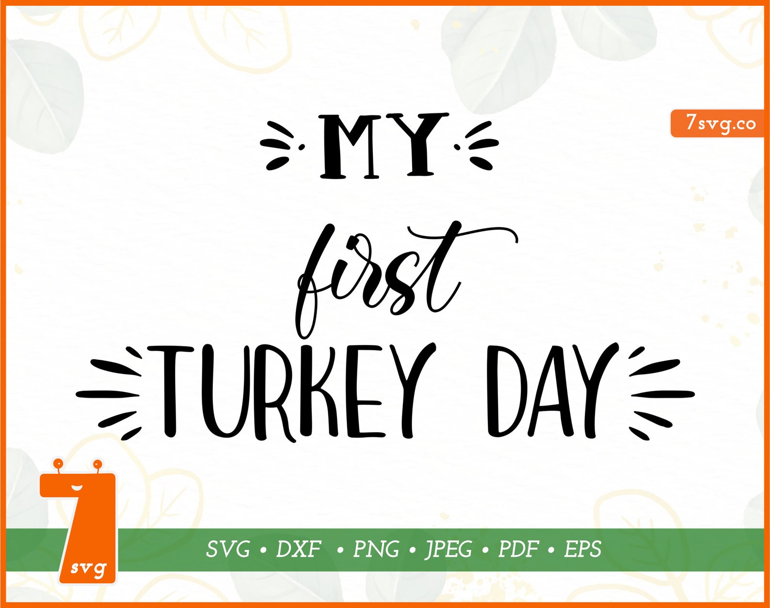 Download Baby First Thanksgiving Turkey Day SVG jpg png cutting | Etsy