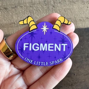Figment Festival Art Pin, CM badge, FARTS Disney pin, Employee pin, 100 years of wonder, Personalized Magnet Pin